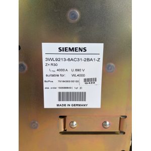 SIEMENS Circuit Breaker WLIII 4000H